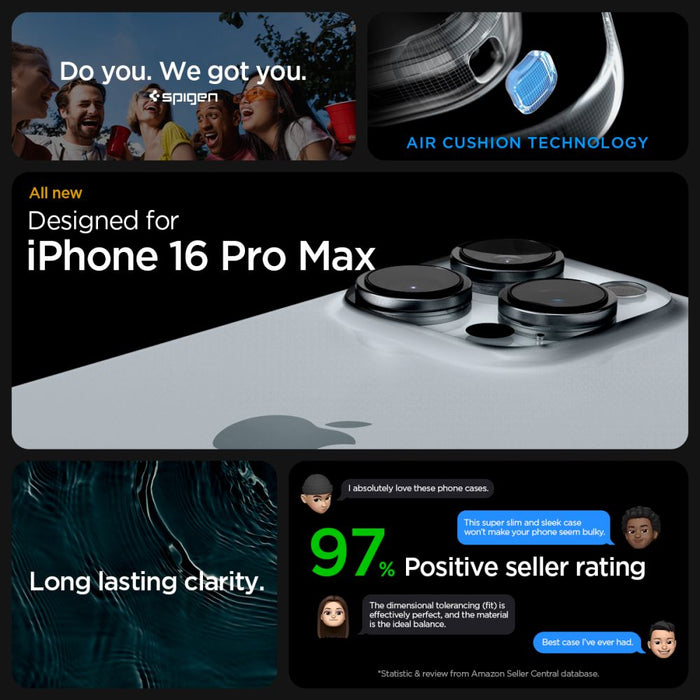 Spigen Ultra Hybrid Case for iPhone 16 Pro Max - Black