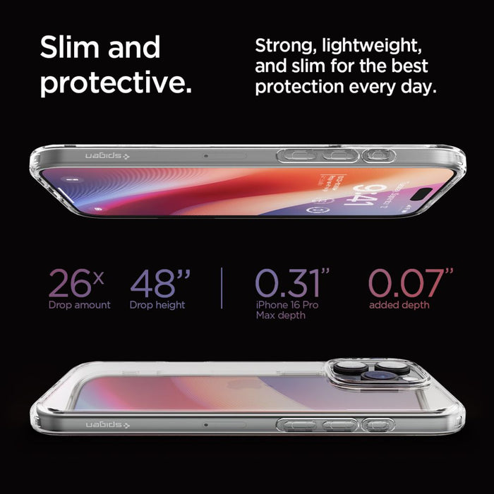 Spigen Ultra Hybrid Case for iPhone 16 Pro Max - Clear