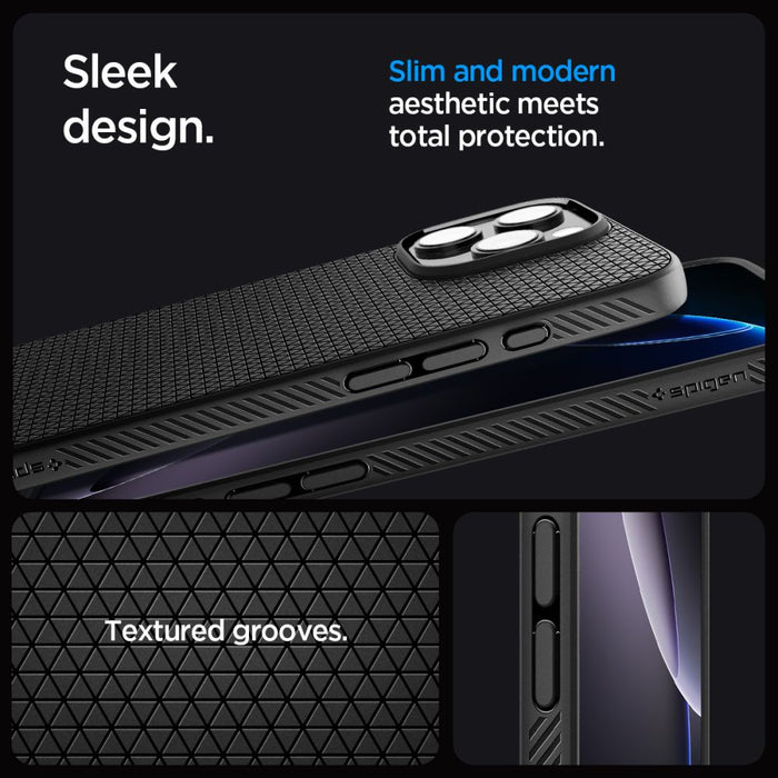 Spigen Liquid Air Case for iPhone 16 Pro Max - Black