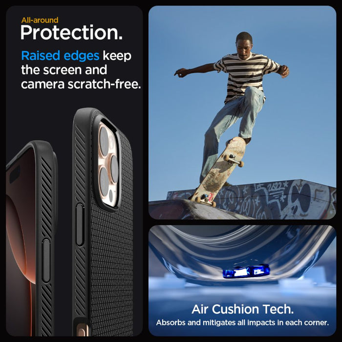 Spigen Liquid Air Case for iPhone 16 Pro Max - Black