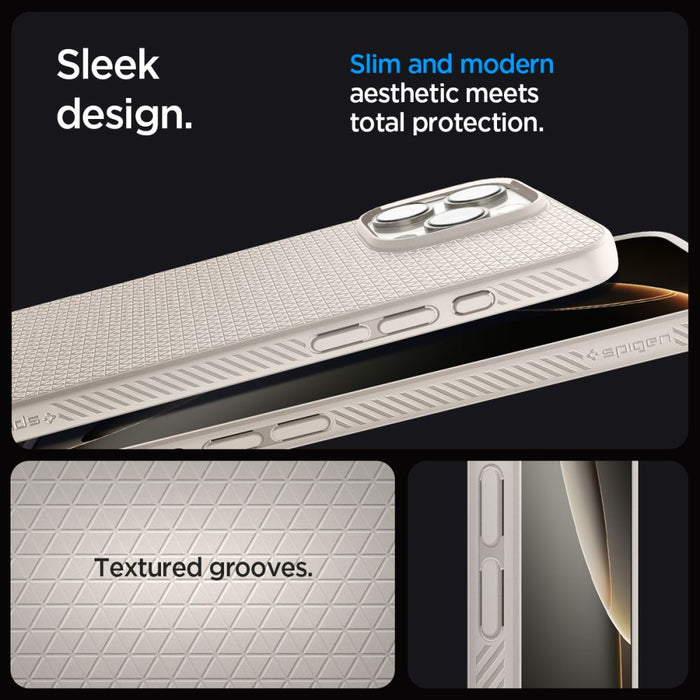 Spigen Liquid Air Case for iPhone 16 Pro Max - Titanium