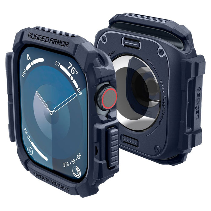 Spigen Rugged Armor Case for Apple Watch 10 46mm - Navy Blue