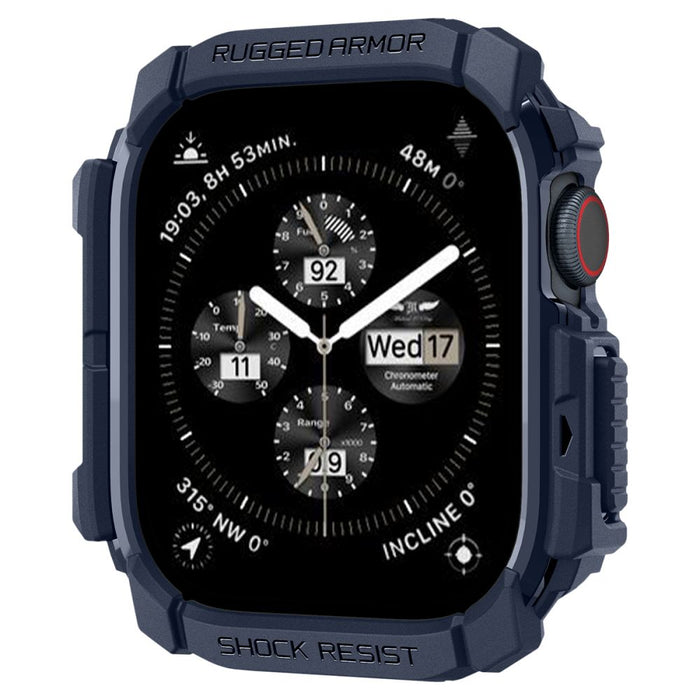 Spigen Rugged Armor Case for Apple Watch 10 46mm - Navy Blue