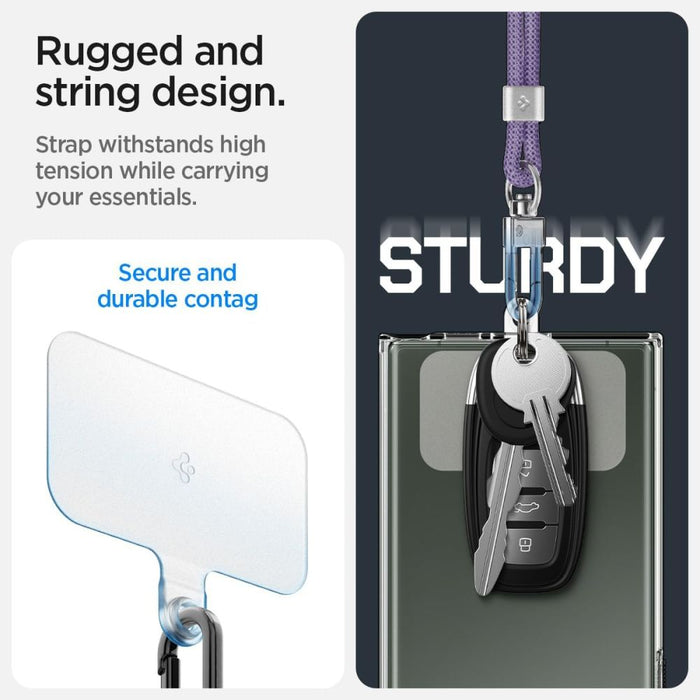 Spigen Universal Set Lanyard and Pendant - Purple