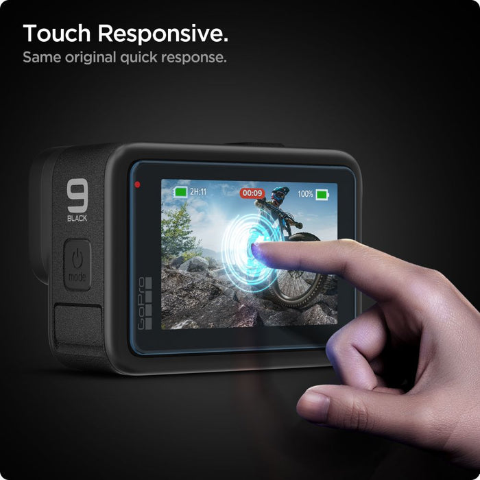 Spigen Glass.tR Slim Tempered Glass + Film 2-Set for GoPro Hero 9 / 10 / 11 / 12 - Transparent