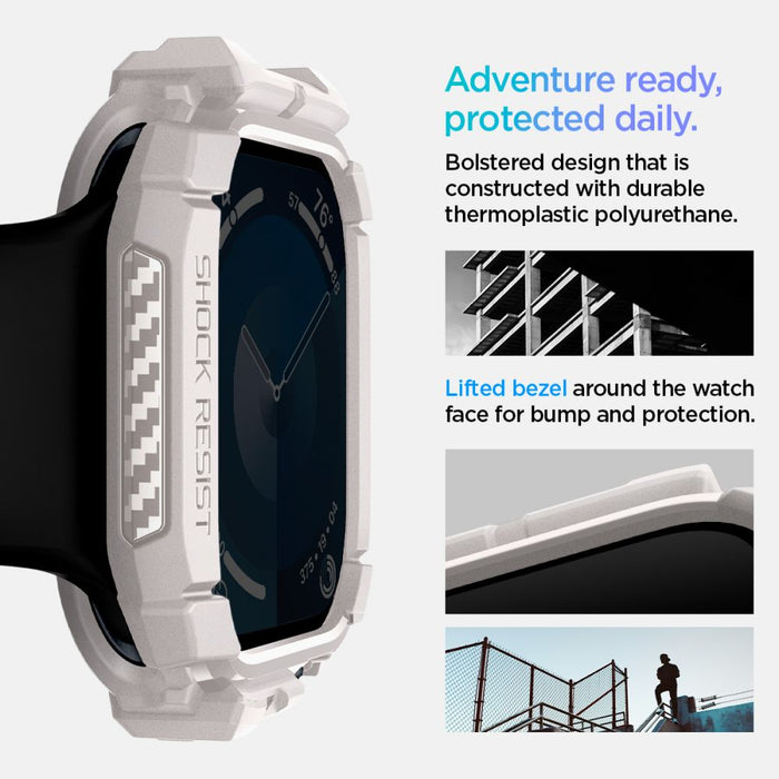 Spigen Rugged Armor Strap for Apple Watch 10 46mm - Beige