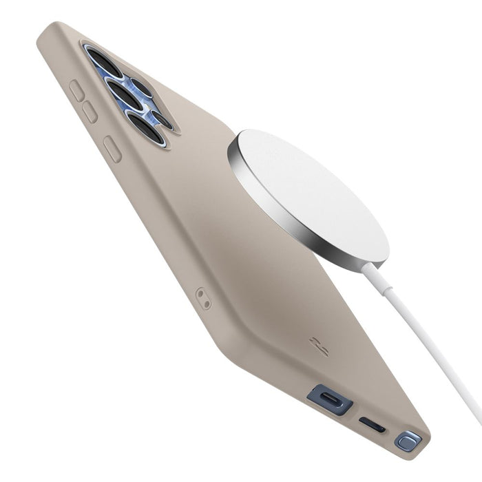Spigen Silicone Fit Mag case for Samsung Galaxy S25Ultra - titanium
