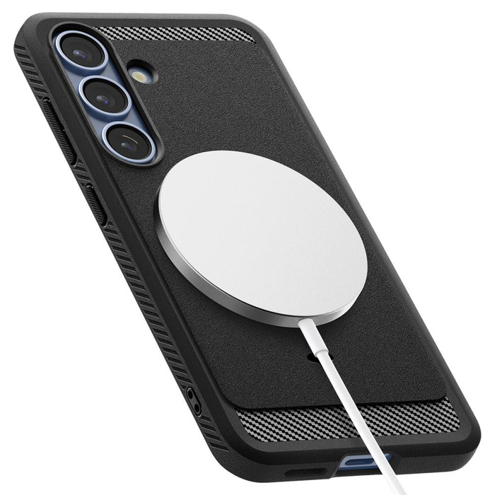 Spigen Rugged Armor Mag MagSafe Case for Samsung Galaxy S25+ - Matte Black