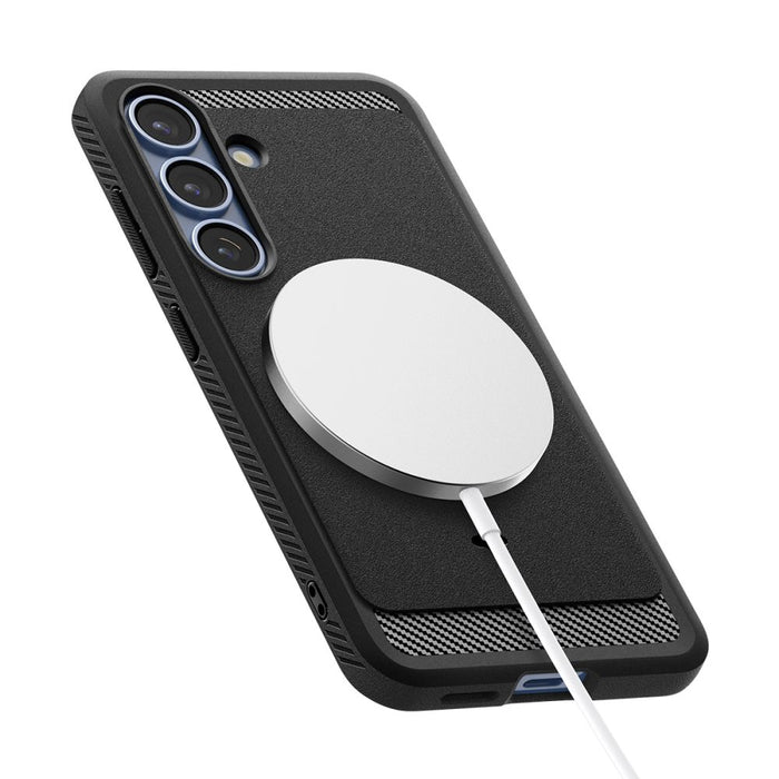 Spigen Rugged Armor Mag MagSafe Case for Samsung Galaxy S25 - Matte Black