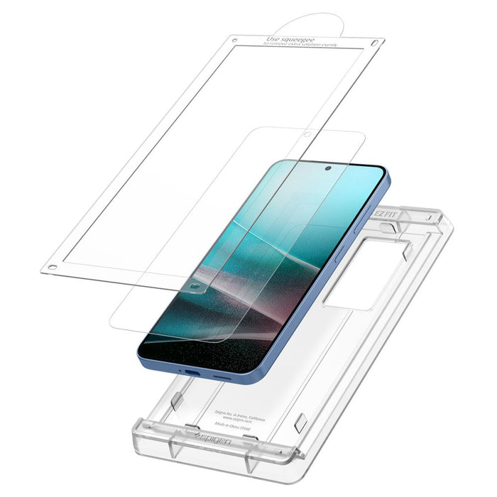 Spigen ELITE SHIELD EZ FIT Hybrid Glass for Samsung Galaxy S25 - Transparent
