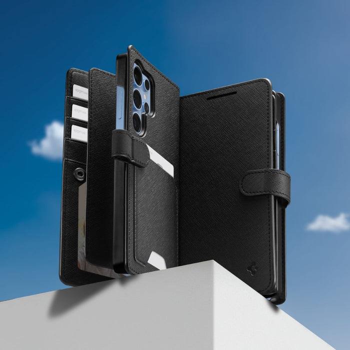 Spigen Wallet "S" Case for Samsung Galaxy S25 Ultra - Black