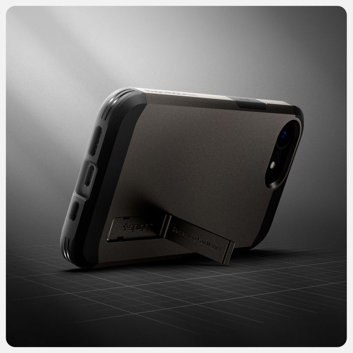Spigen Tough Armor Case with MagSafe for iPhone 16e / 17e with Stand - Gray