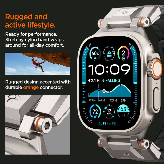 Spigen DuraPro Armor Strap for Apple Watch 44 / 45 / 46 / 49 mm - Gray