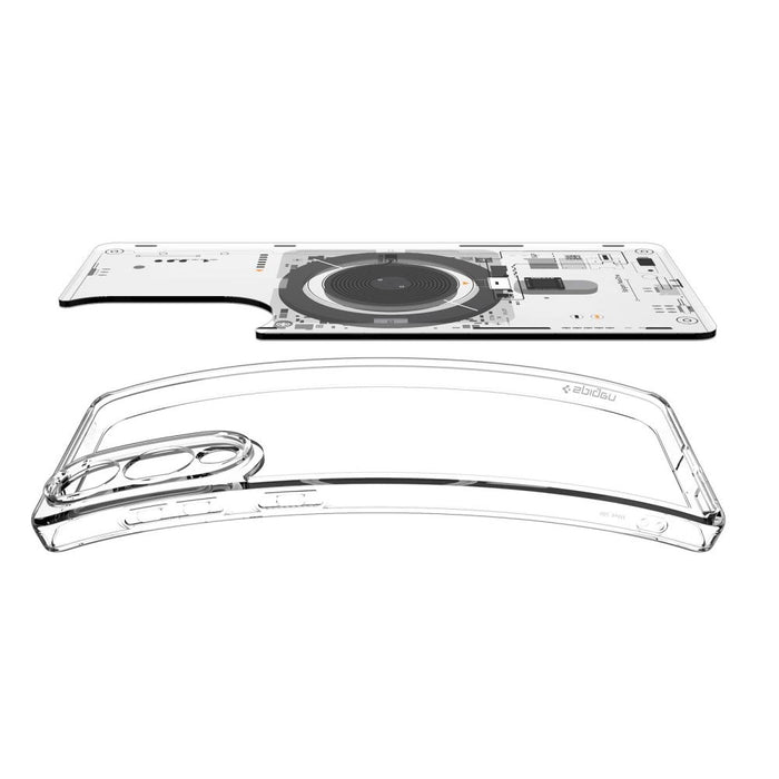 Spigen Ultra Hybrid Mag Case with MagSafe for Samsung Galaxy S25 Edge with Print - Transparent
