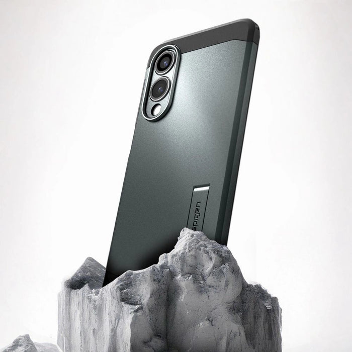 Spigen Tough Armor MagSafe Case for Samsung Galaxy S25 Edge - Green/Black