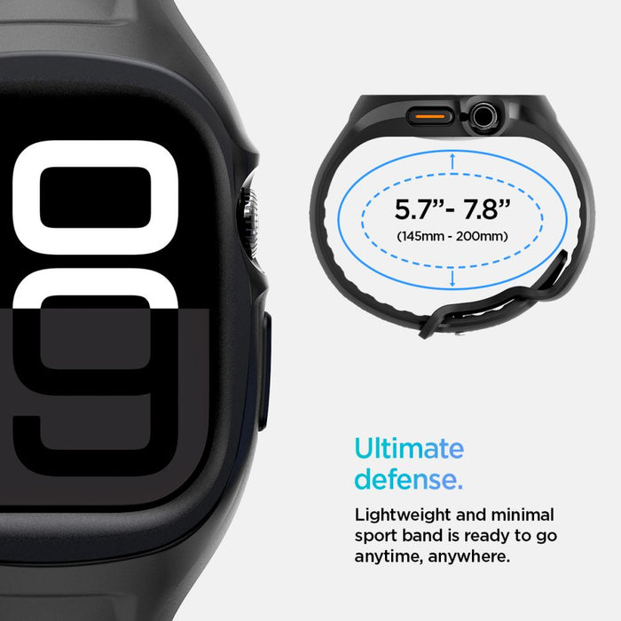 Spigen Liquid Air Pro Strap for Apple Watch 46mm - Matte Black