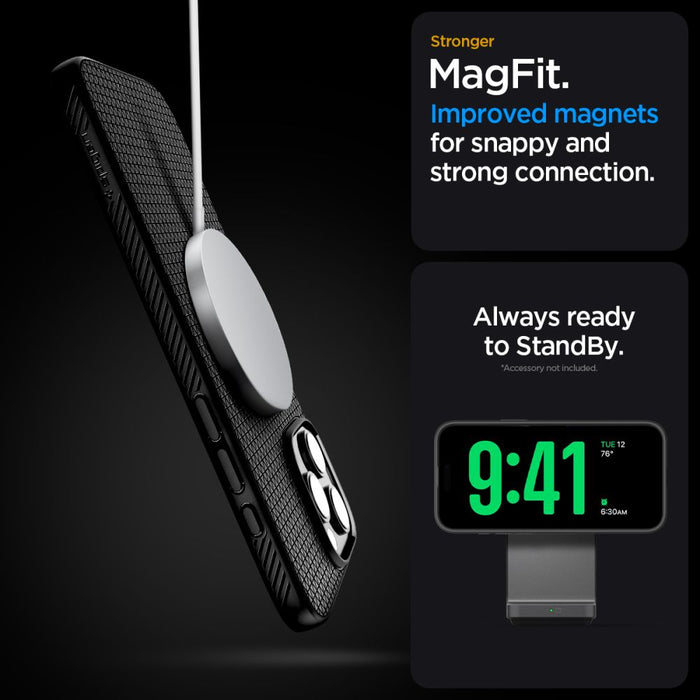 Spigen Liquid Air "T" MagSafe case for iPhone 16 Pro - matte black