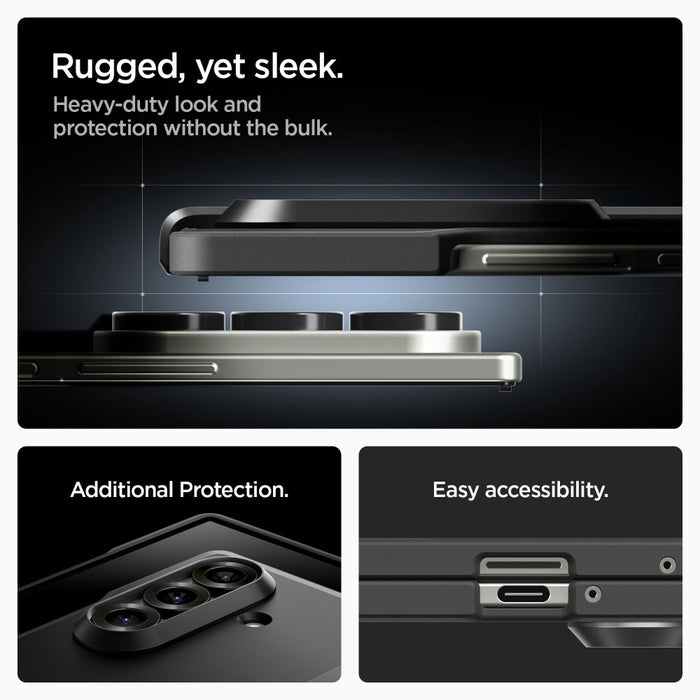 Spigen Tough Armor Pro Mag MagSafe Case for Samsung Galaxy Z Fold 7 - Black