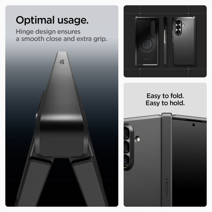 Spigen Tough Armor Pro Mag MagSafe Case for Samsung Galaxy Z Fold 7 - Black