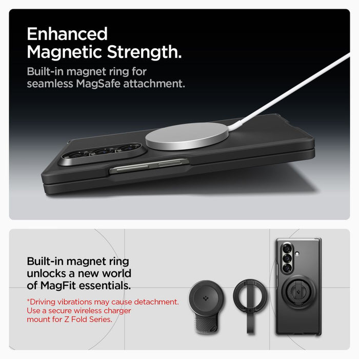 Spigen Tough Armor Pro Mag MagSafe Case for Samsung Galaxy Z Fold 7 - Black