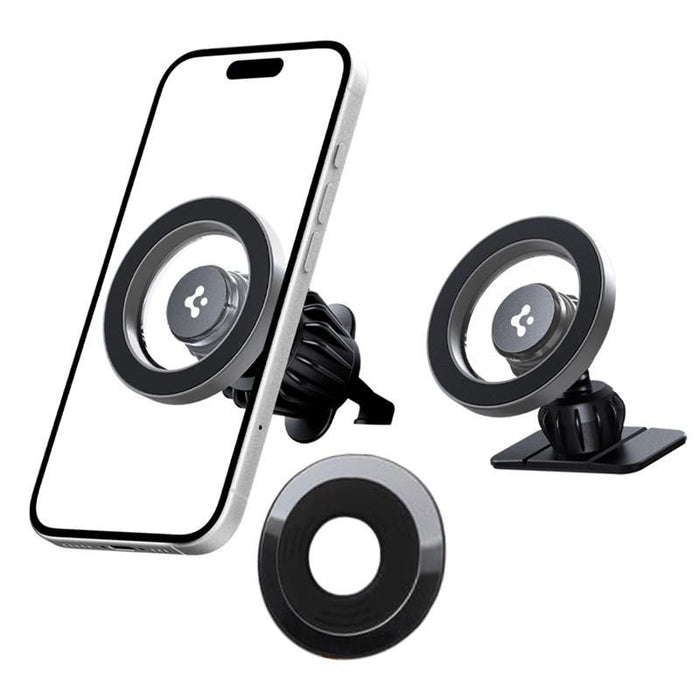 Spigen MFT13 MagSafe Car Holder for Cockpit or Air Vent - Silver