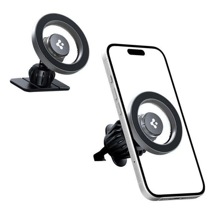 Spigen MFT13 MagSafe Car Holder for Cockpit or Air Vent - Silver