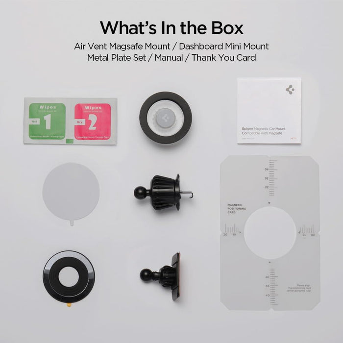 Spigen MFT13 MagSafe Car Holder for Cockpit or Air Vent - Black