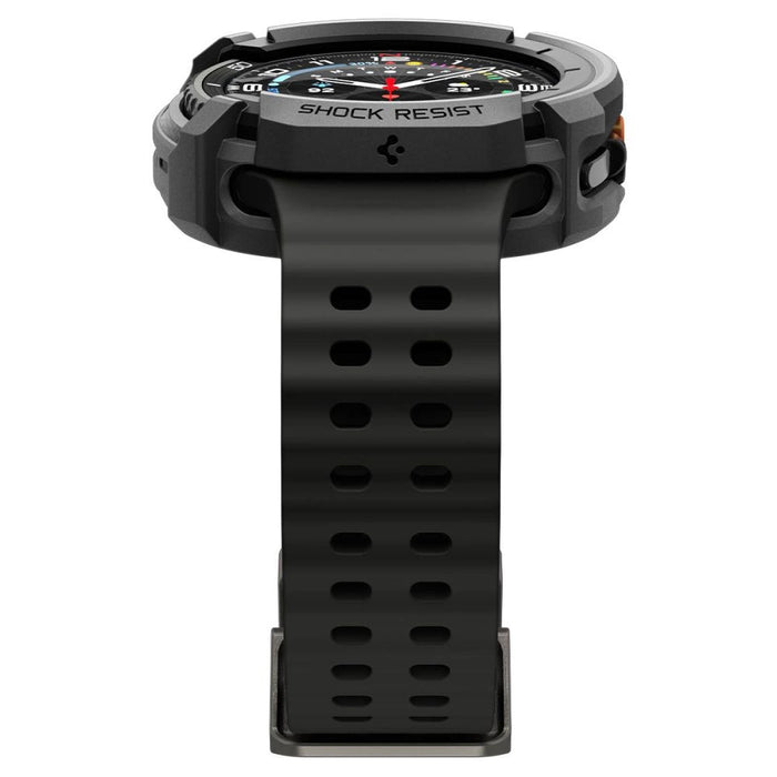Spigen Rugged Armor Case for Samsung Galaxy Watch 8 Classic 46mm - Matte Black