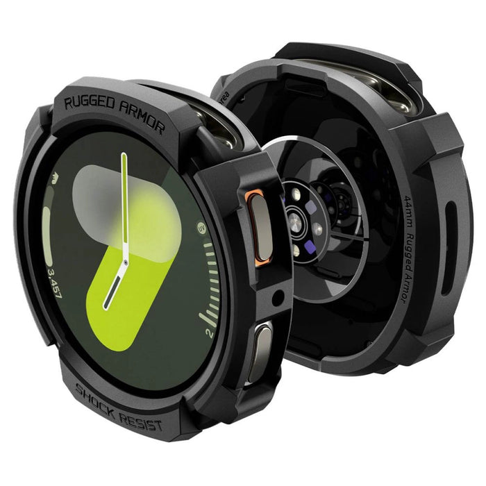 Spigen Rugged Armor Case for Samsung Galaxy Watch 8 44mm - Matte Black