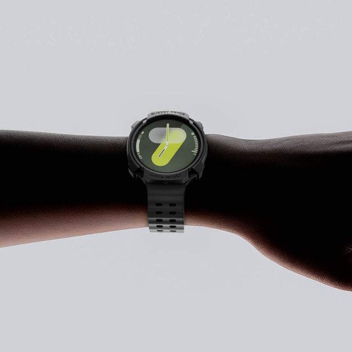 Spigen Rugged Armor Case for Samsung Galaxy Watch 8 40mm - Matte Black