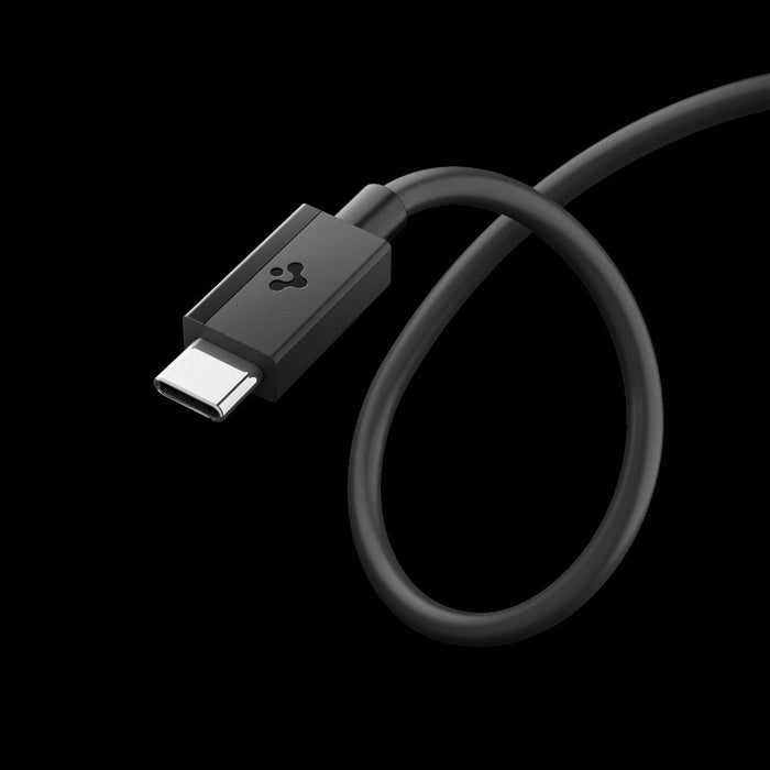 Spigen EB6020CC 60W Cable + USB-C / USB-C Cable 200 cm - Black