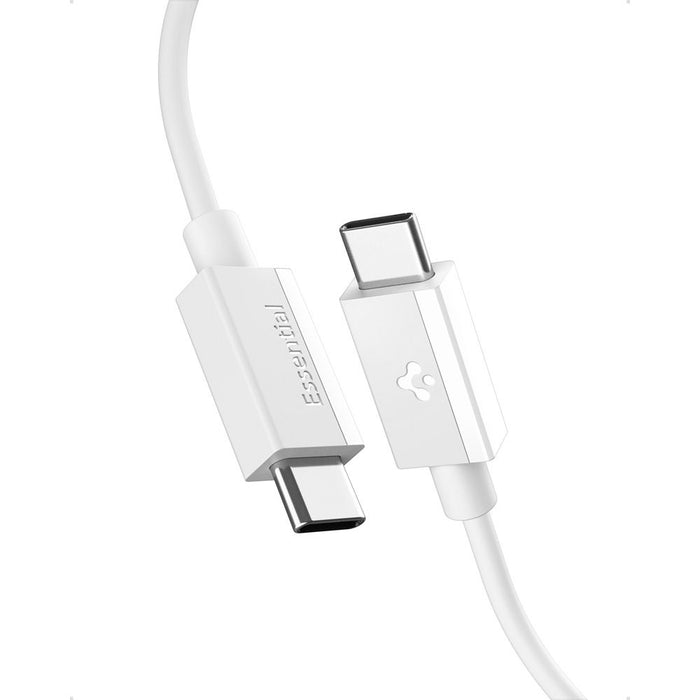 Spigen EB6020CC 60W Cable + USB-C / USB-C Cable 200 cm - White