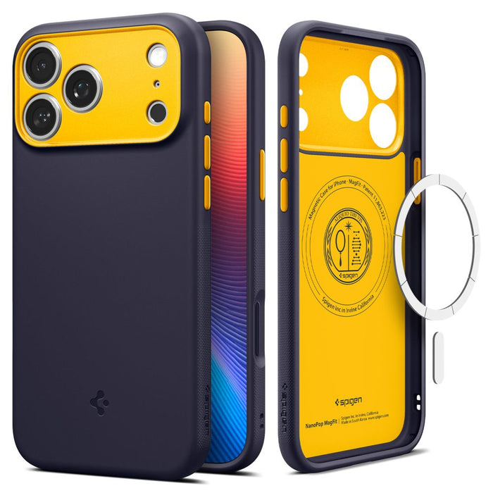 Spigen Nano Pop MagSafe case for iPhone 17 Pro - navy blue