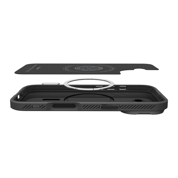 Spigen Optik Armor MagSafe case for iPhone 17 - black