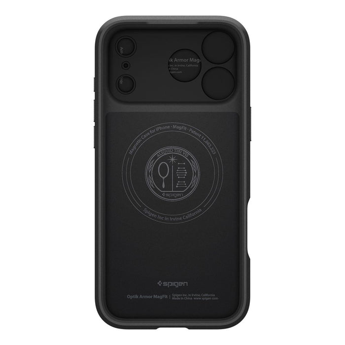 Spigen Optik Armor MagSafe Case for iPhone 17 Pro Max - Black