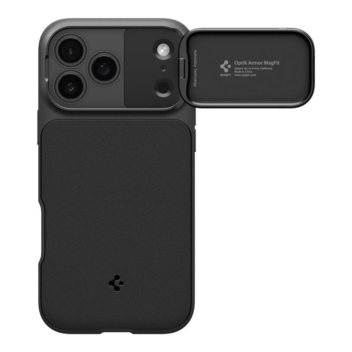 Spigen Optik Armor MagSafe Case for iPhone 17 Pro Max - Black