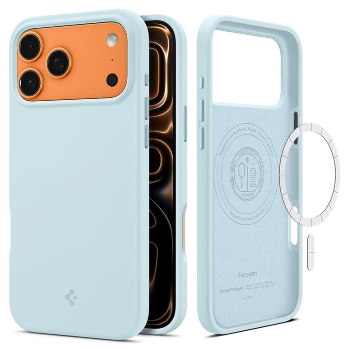 Spigen Silicone Fit MagSafe Case for iPhone 17 Pro Max - Blue