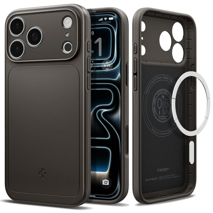 Spigen Thin Fit MagSafe Case for iPhone 17 Pro - Gray
