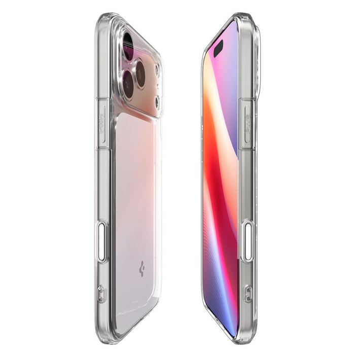 Spigen Ultra Hybrid "T" MagSafe Case for iPhone 17 Pro - Clear and White