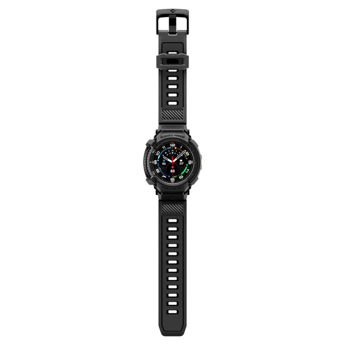 Spigen Rugged Armor Pro Strap for Samsung Galaxy Watch 8 Classic 46mm - Matte Black