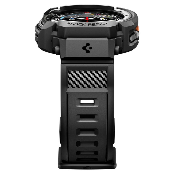 Spigen Rugged Armor Pro Strap for Samsung Galaxy Watch 8 Classic 46mm - Matte Black
