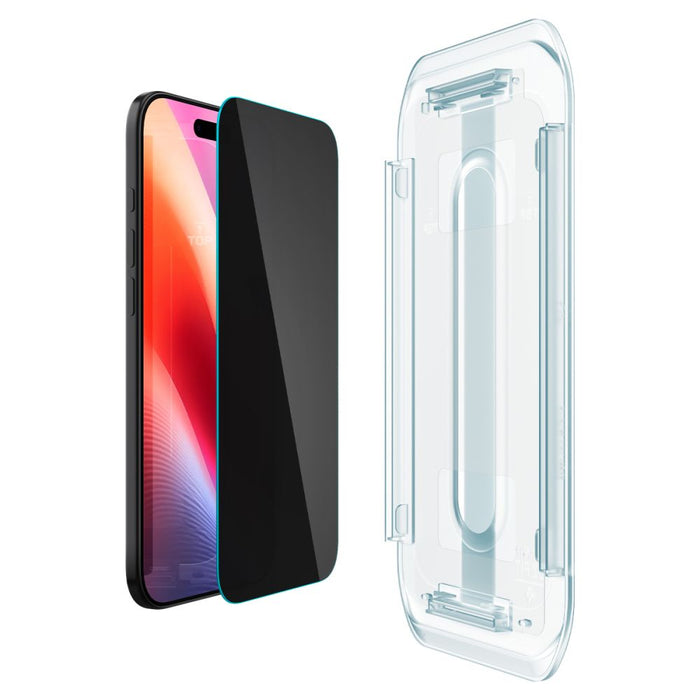 Spigen Glas.TR EZ Fit 2-pack privacy glass for iPhone 17 Air