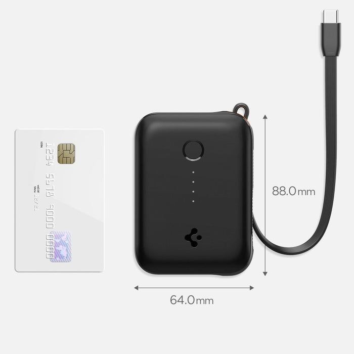Spigen Essential EA3010BT 10000 mAh 30W Power Bank - Black