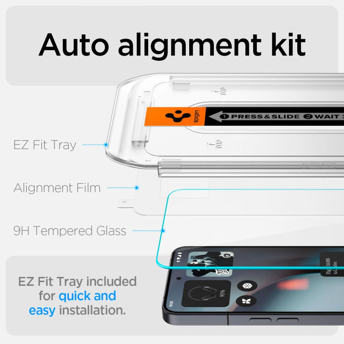Spigen Glas.TR EZ Fit Tempered Glass 2-pack for Nothing Phone 3 - Transparent