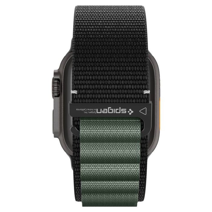 Strap Spigen WBF1 Strap for Apple Watch 44 / 45 / 46 / 49 mm - Black and Green