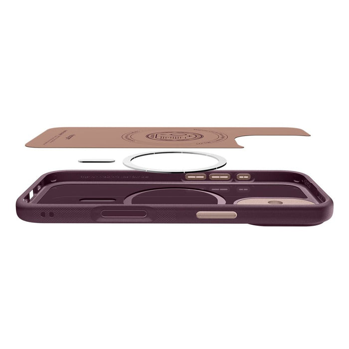 Spigen Nano Pop Mag MagSafe case for iPhone 17 - burgundy