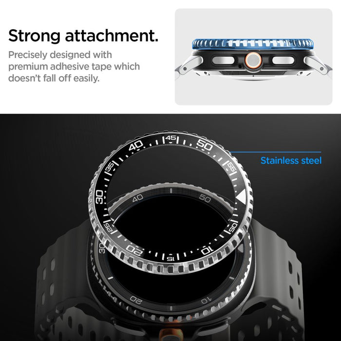 Spigen Bezel Tune Pro Diverna Samsung Galaxy Watch 8 Classic 46mm Cover - Black