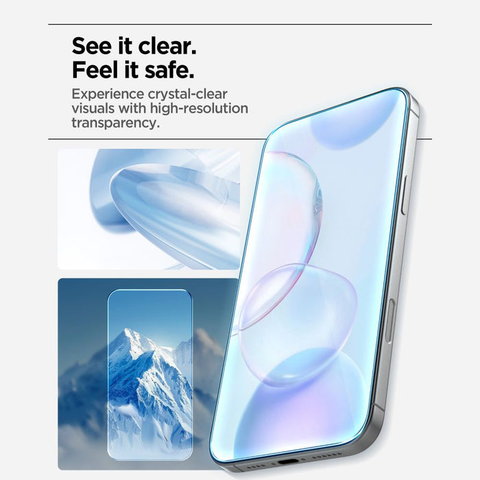 Spigen Glas.tR AlignMaster Slim 3-Pack Tempered Glass for iPhone 17 Pro