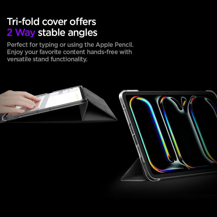 Spigen Liquid Air Folio Case for iPad Pro 11” (2024) iPad Pro 11” (2025) - Black