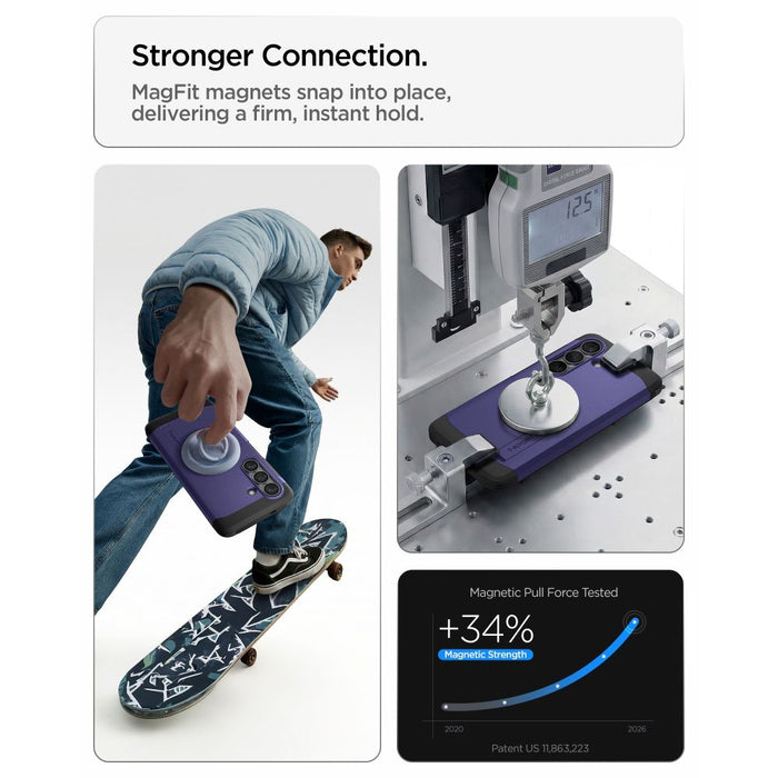 Spigen Tough Armor Mag MagSafe Case for Samsung Galaxy S26 - Purple